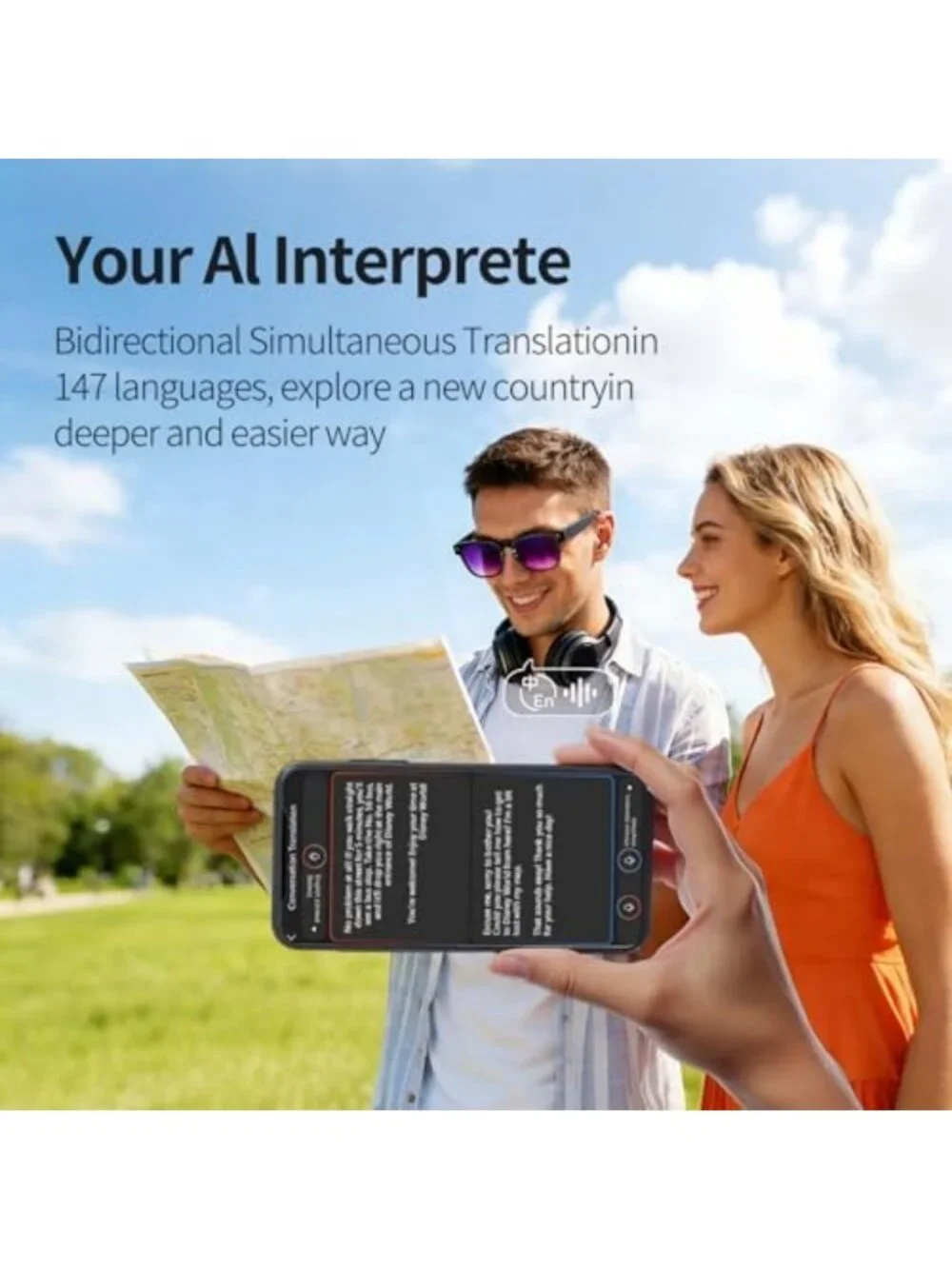 4K Camera Smart Glasses for Travel & Daily Use, Bluetooth Audio, Hands-Free